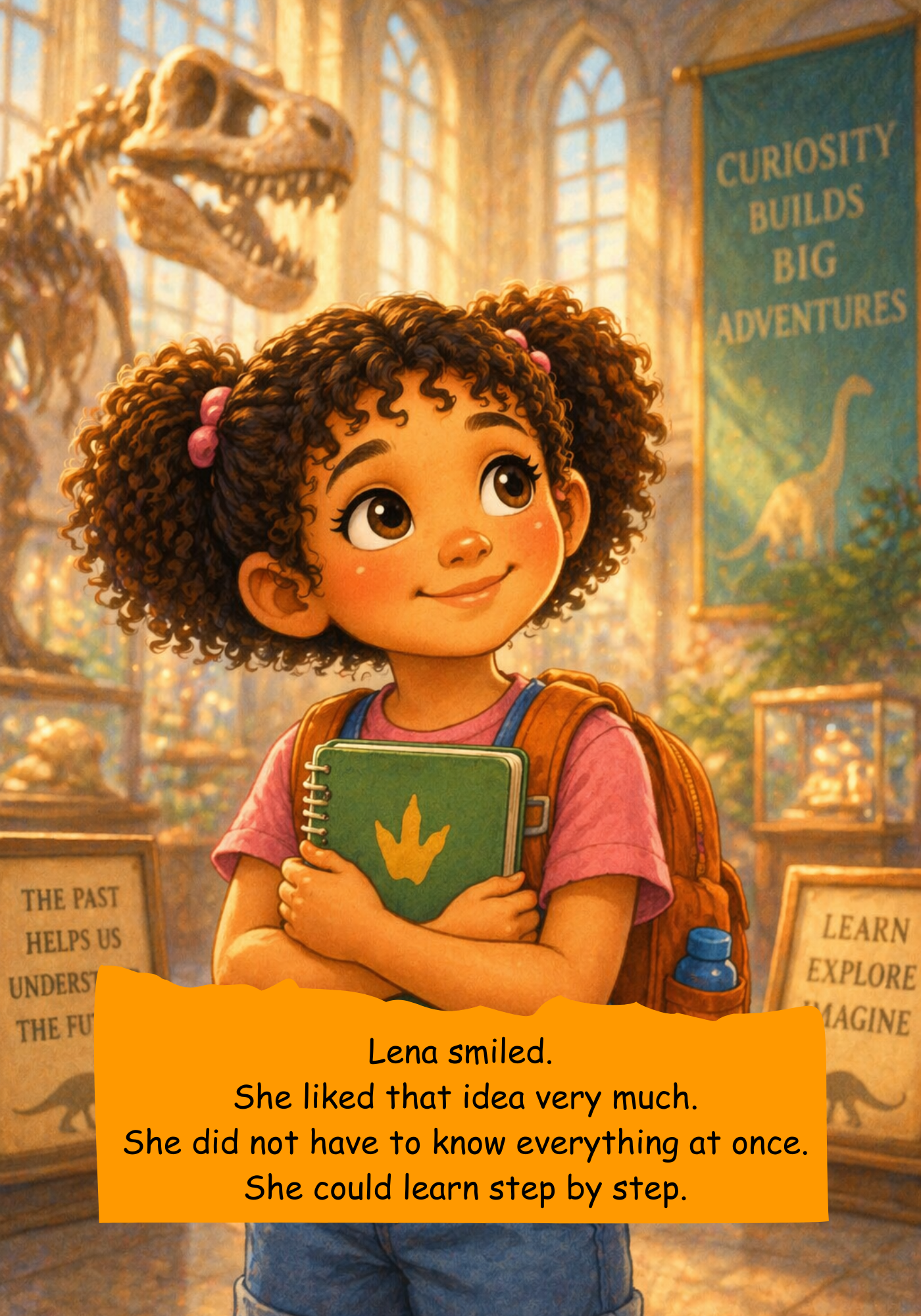Lena Learns About Dinosaurs / Kids Story Book / Story Books