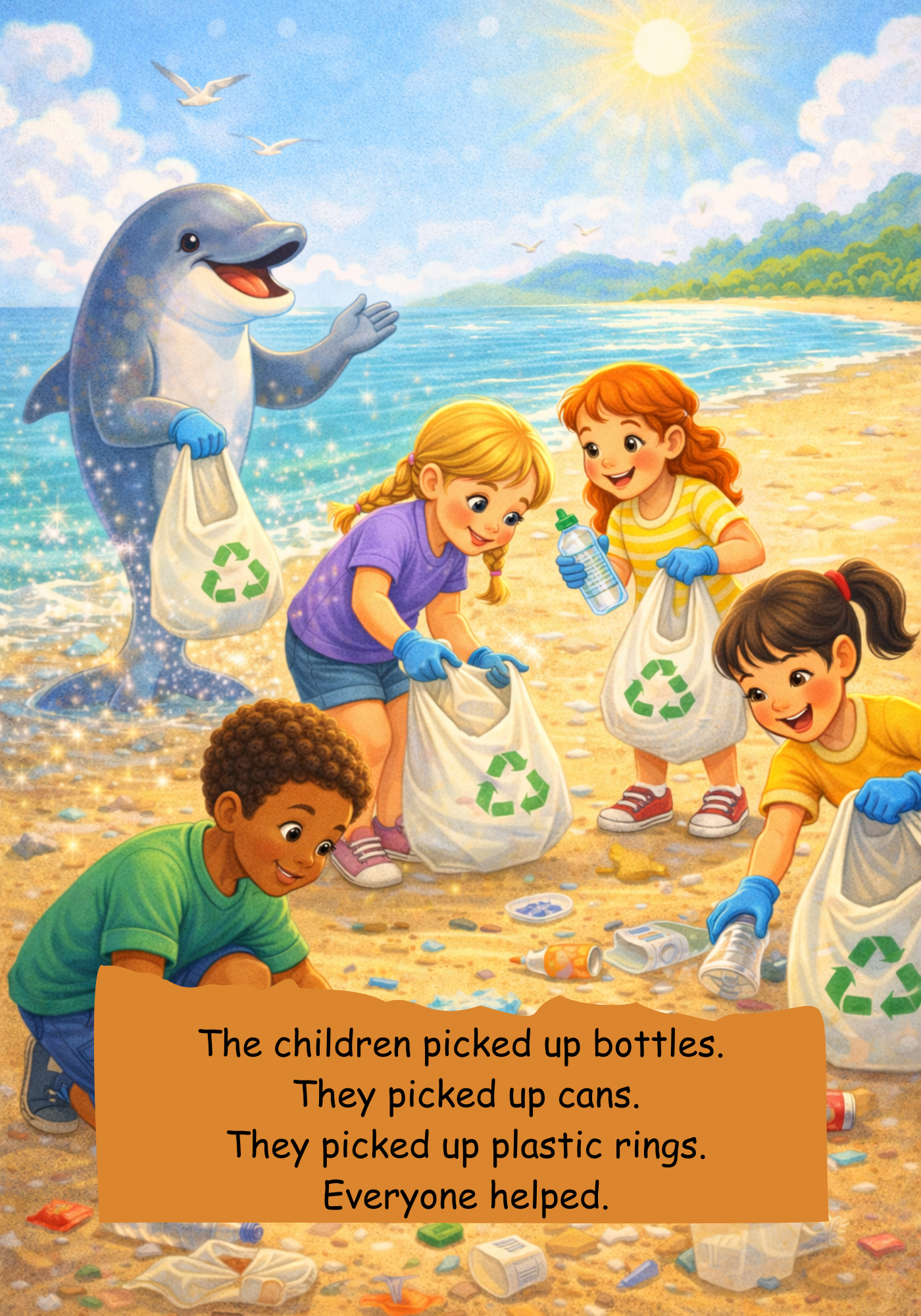 The Teacher Who Turned into a Dolphin / Kids Story Book / Story Books