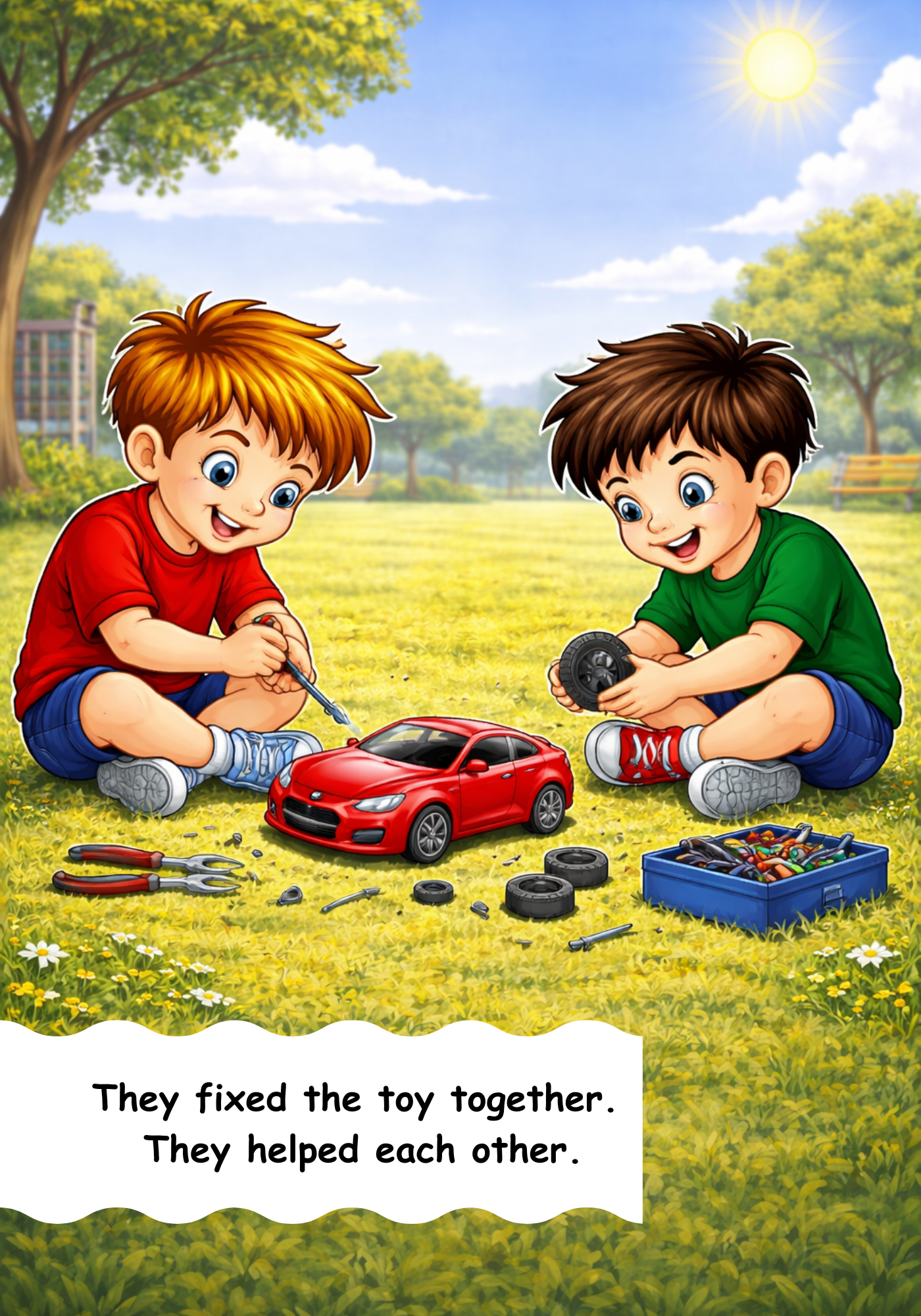 The Two Best Friends Who Argued and Repaired / Kids Story Book
