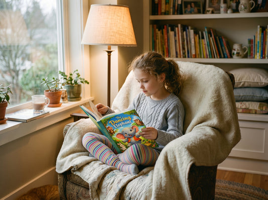 The Dancing Elephant is a happy picture book that encourages kids to smile, move, and have confidence in themselves.