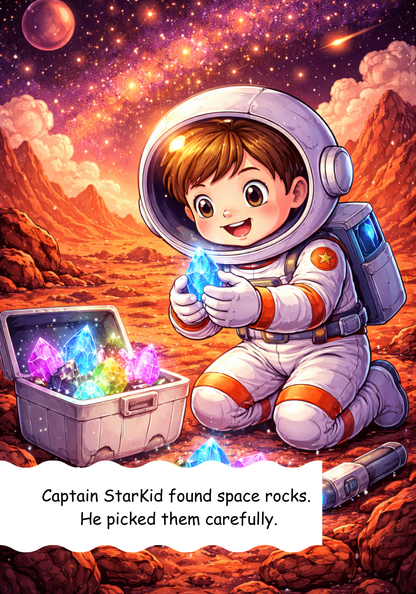 Adventures in Space with Captain StarKid  / Kids Story / Kids Story Book