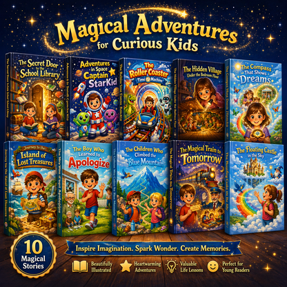 Magical Adventures for Curious Kids – 10 Story Book Bundle / Kids Story Book (Ages 3–10)