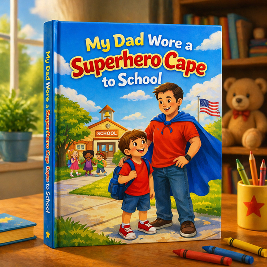 My Dad Wore a Superhero Cape to School / Kids Story Book / Story Books