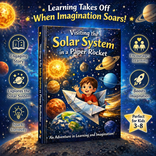 Visiting the Solar System in a Paper Rocket / Kids Story Book / Story Books