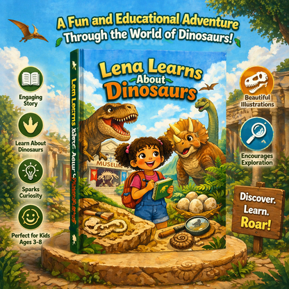 Lena Learns About Dinosaurs / Kids Story Book / Story Books
