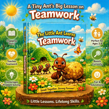 The Little Ant Learns Teamwork / Kids Story Book / Story Books