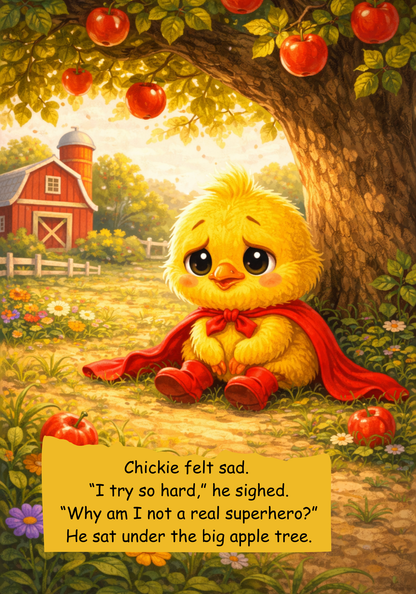 The Chicken Who Wanted to Be a Superhero / Kids Story Book / Story Books