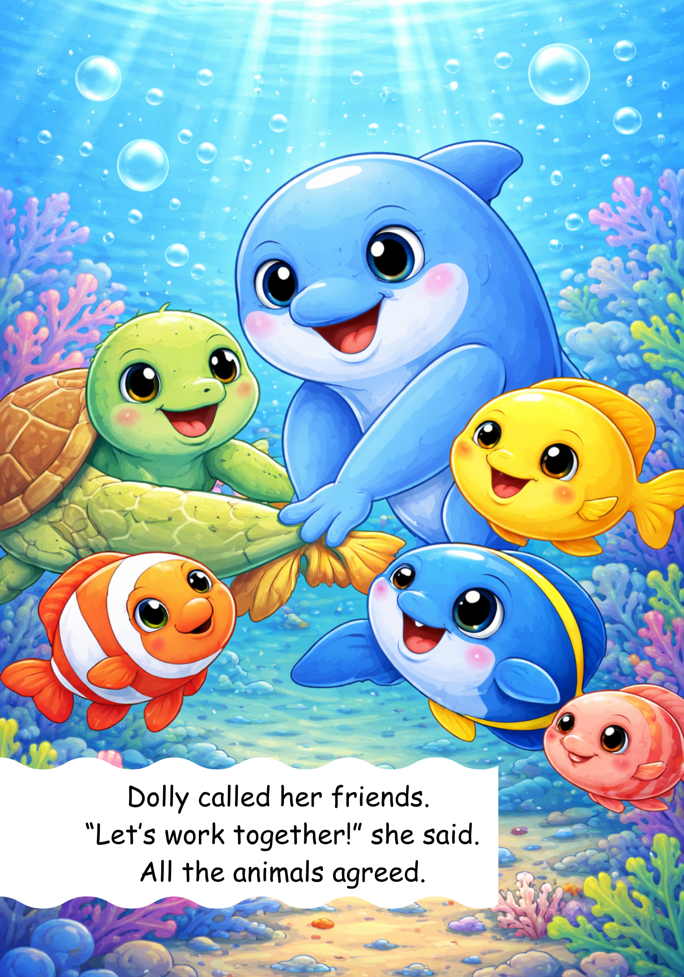The Dolphin Who Saved the Sea / Kids Story / Kids Story Book