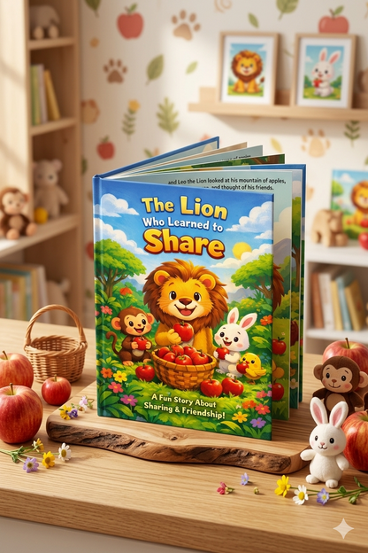 The Lion Who Learned to Share / Kids Story / Kids Story Book