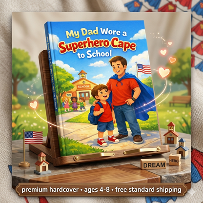 My Dad Wore a Superhero Cape to School / Kids Story Book / Story Books
