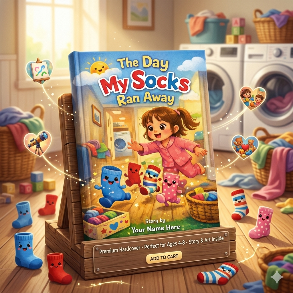 The Day My Socks Ran Away / Kids Story Book / Story Books