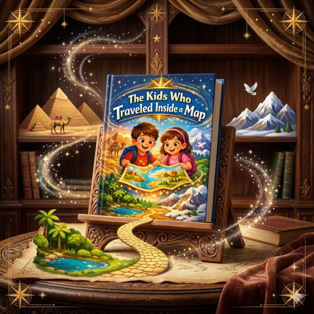 The Kids Who Traveled Inside a Map  / Kids Story / Kids Story Book