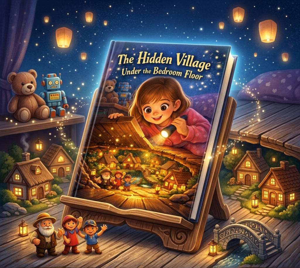 The Hidden Village Under the Bedroom Floor / Kids Story Book