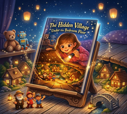 The Hidden Village Under the Bedroom Floor / Kids Story Book