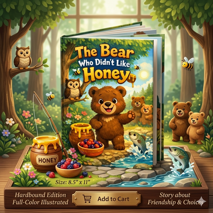 The Bear Who Didn’t Like Honey  / Kids Story / Kids Story Book
