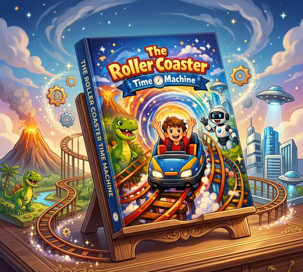 The Roller Coaster Time Machine / Kids Story Book / Story Books