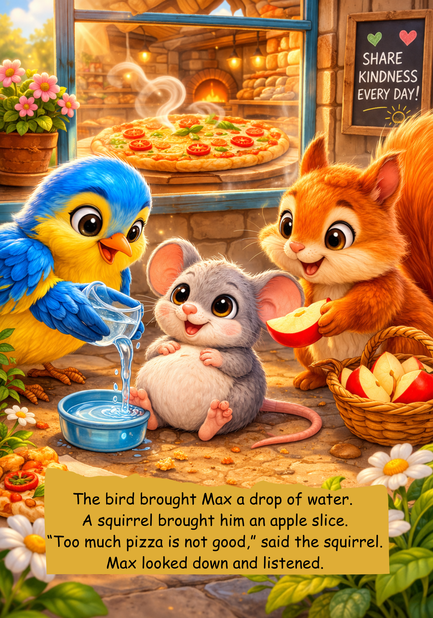 The Mouse Who Loved Pizza Too Much / Kids Story Book / Story Books