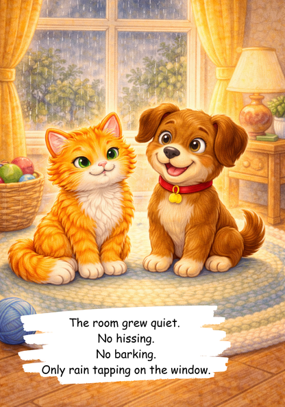 The Cat and Dog Who Learned to Get Along / Kids Story Book / Story Books