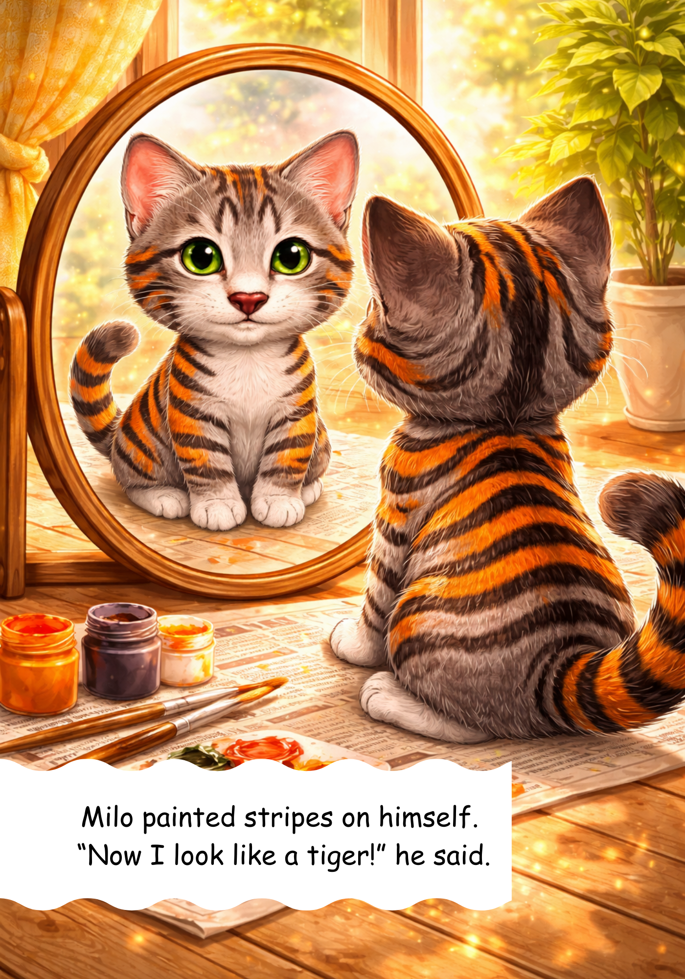 A Cat Who Wanted to Be a Tiger / Kids Story / Kids Story Book
