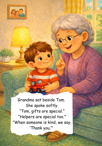 The Boy Who Learned to Say "Thank You" / Kids Story Book Kids Story Book